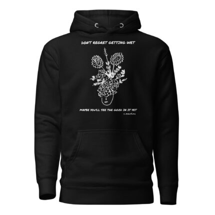 No Regrets Black Hoodie