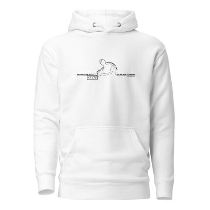 Writing White Hoodie