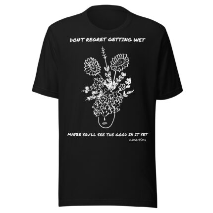 No Regrets Black T-Shirt
