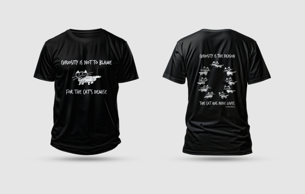 cats front and back t-shirt